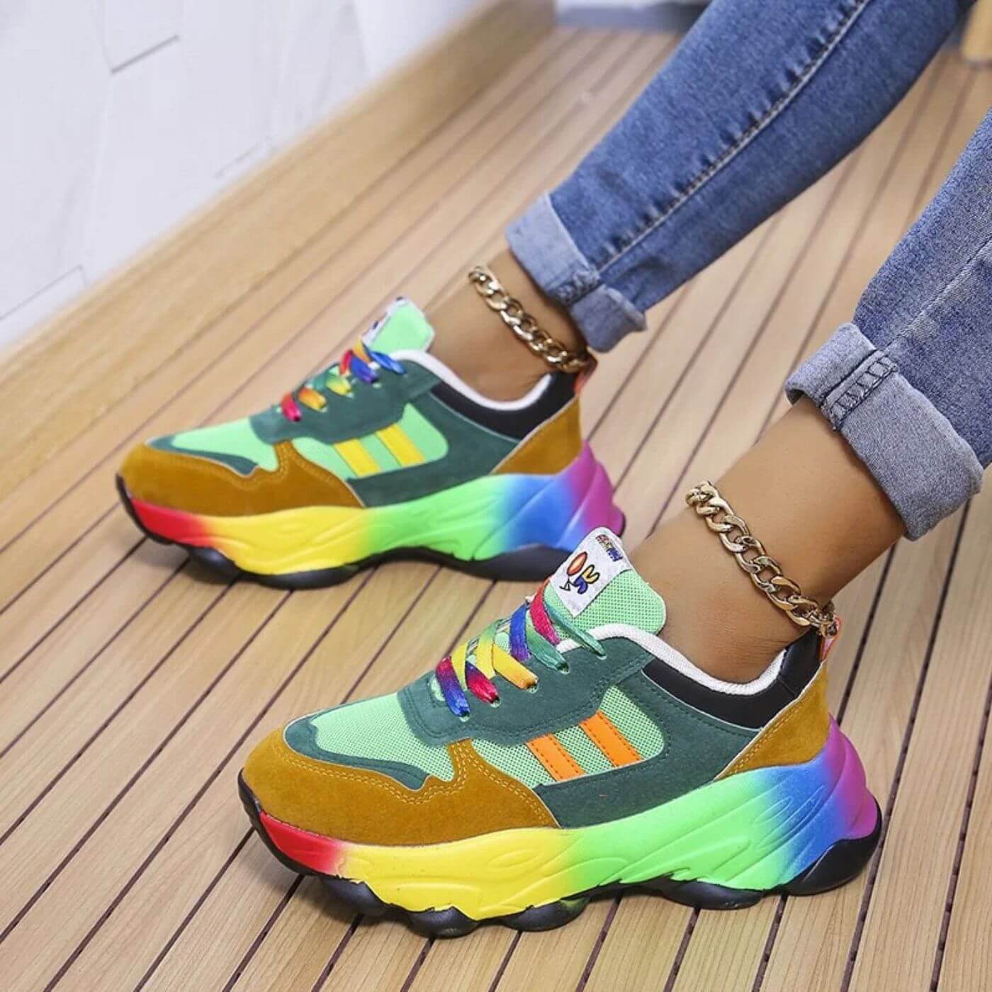 Aurora™ | Sneakers Ortopediche Colorate per Comfort e Stile